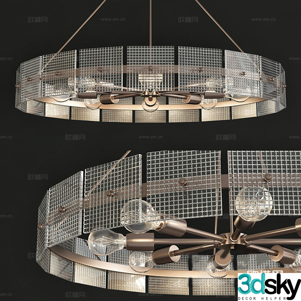 Chandelier Lamp Decorative Lamp Lighting 3D Model