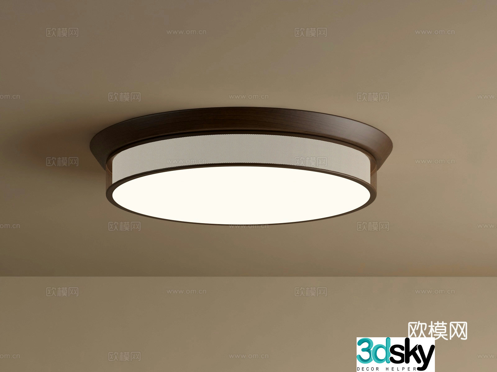 Wasabi Middle Age Ceiling Light 3D Model