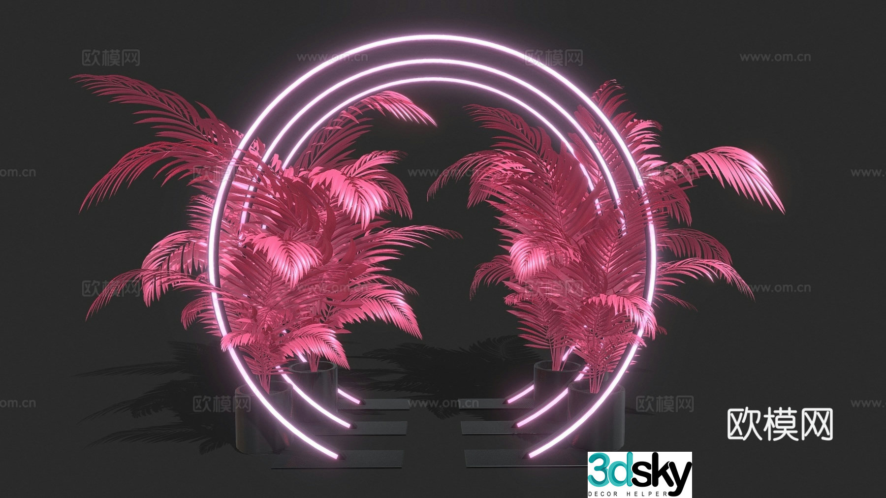 Modern gift pile modern business beauty beautiful celebrity background wall beautiful celebrity door head 3d model