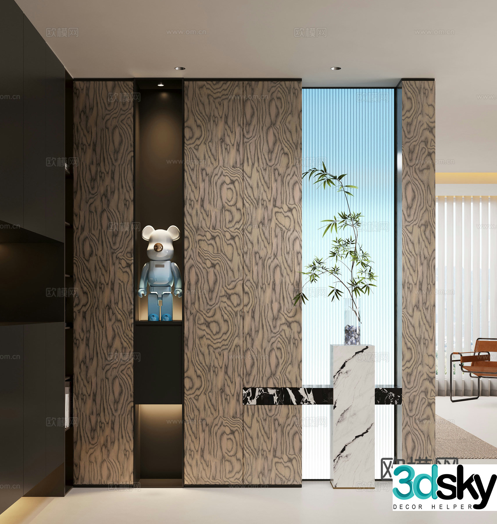 Modern entrance hallway Decorative entrance hallway Entrance entrance hallway 3D model