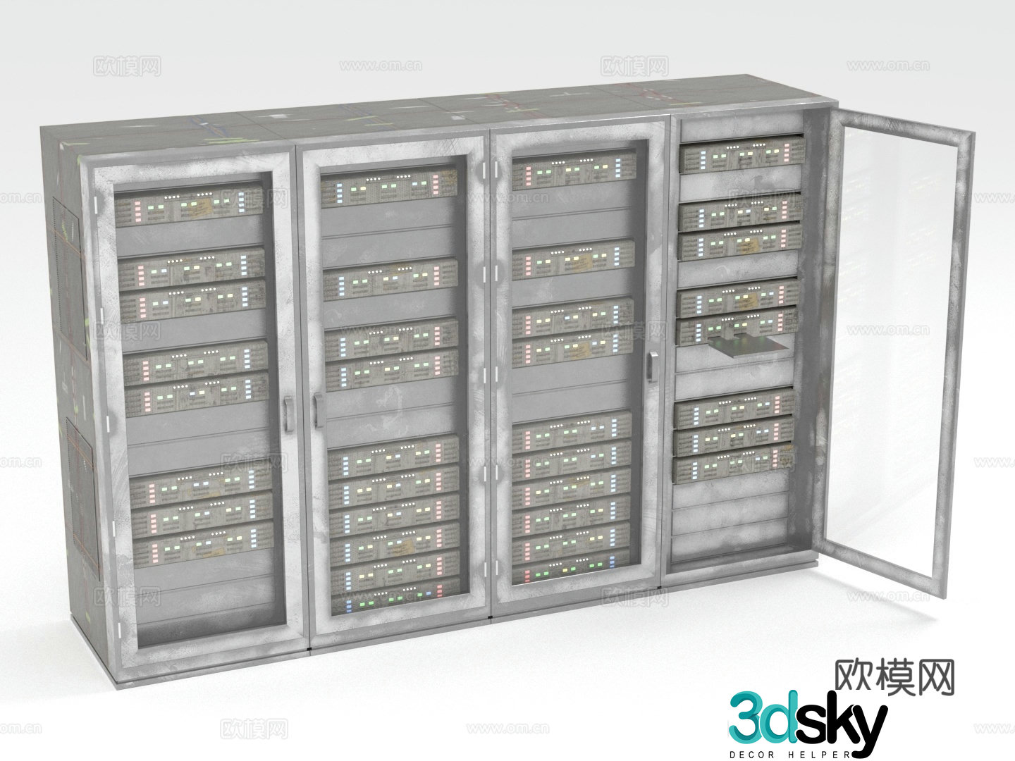Cabinet Server Cabinet Network Cabinet Equipment Cabinet Cabinet 3D Model