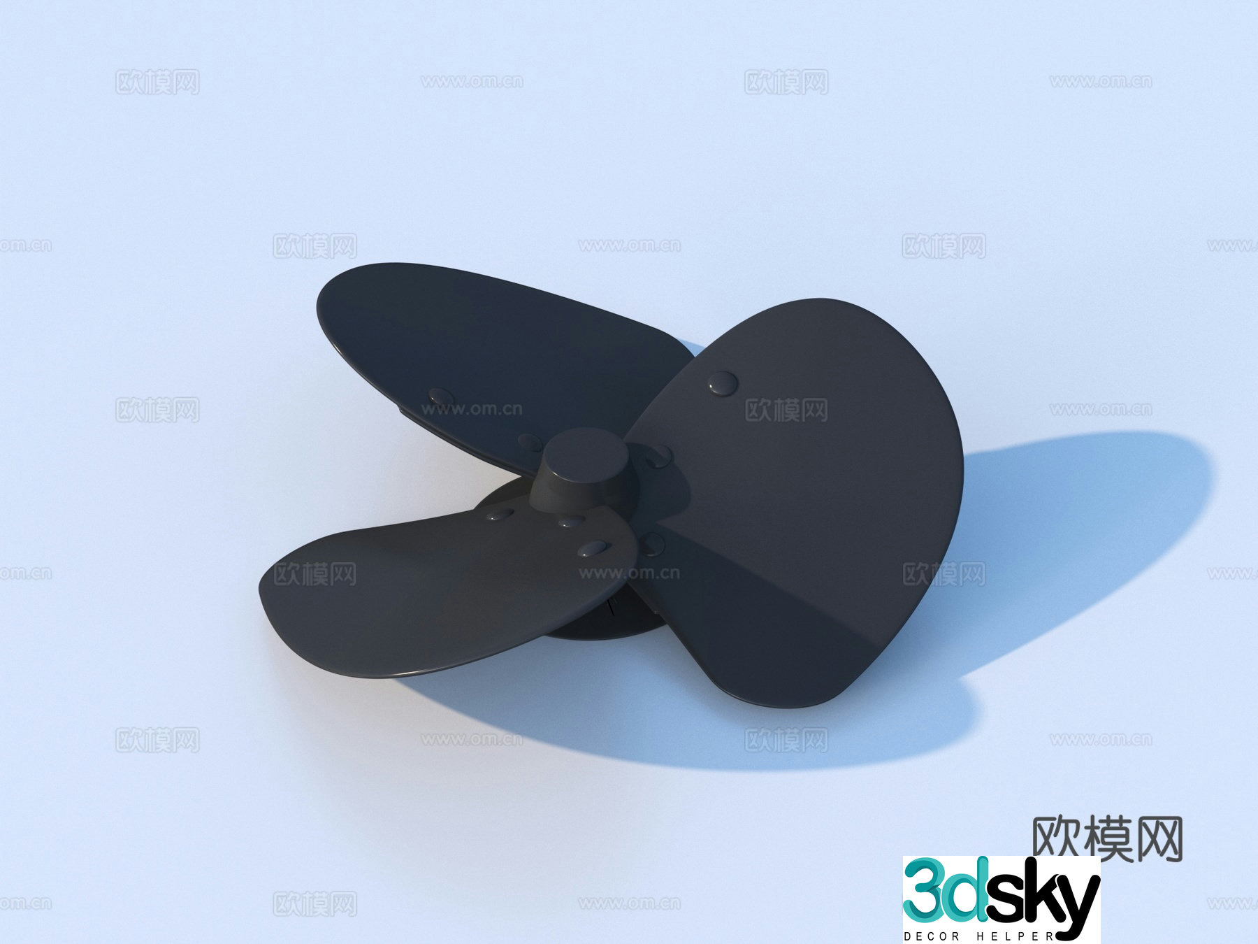 Fan blade Fan parts Hardware 3D model