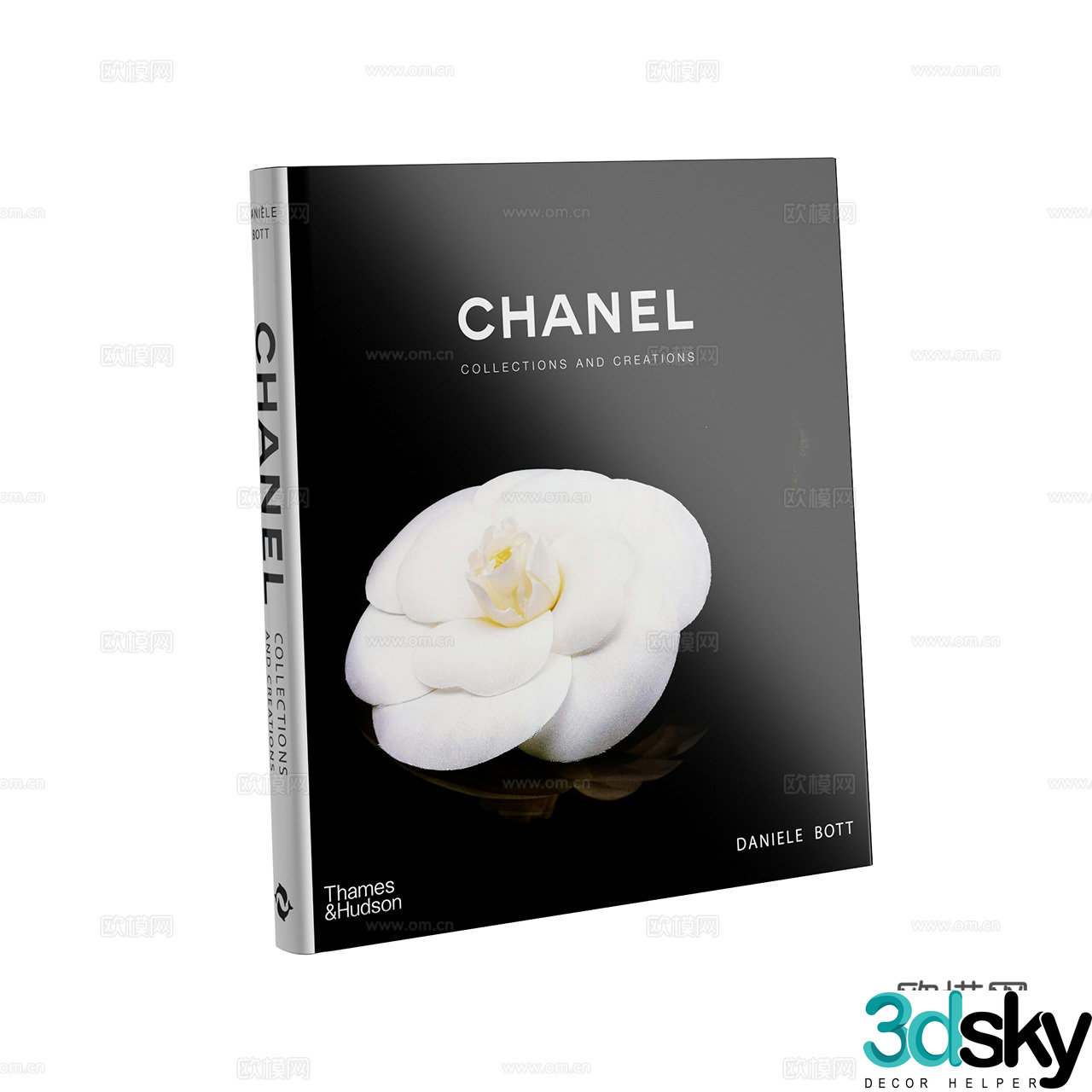 Chanel modern books book book ornament decoration ornament 3d model