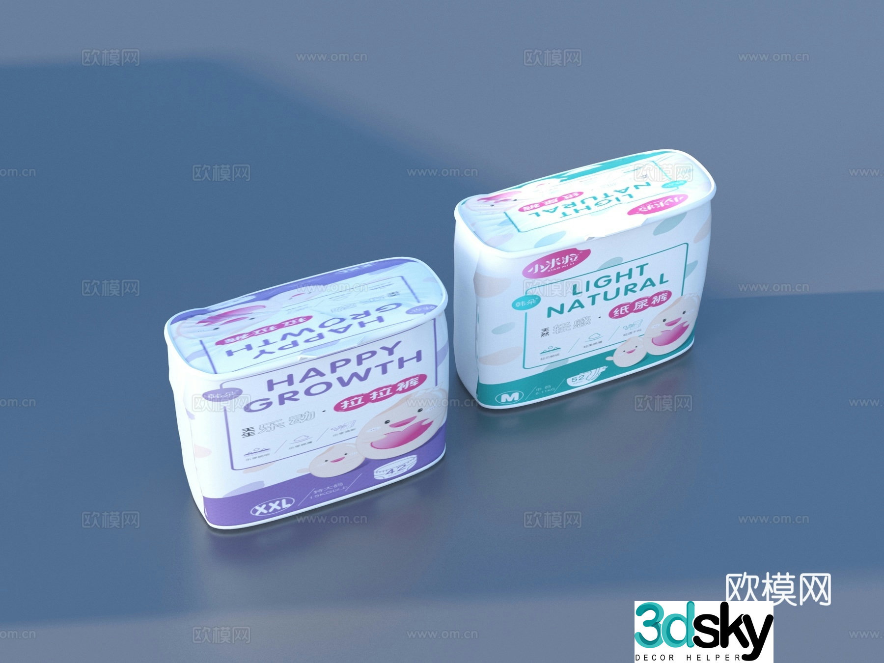 Diapers Baby Products 3D Model