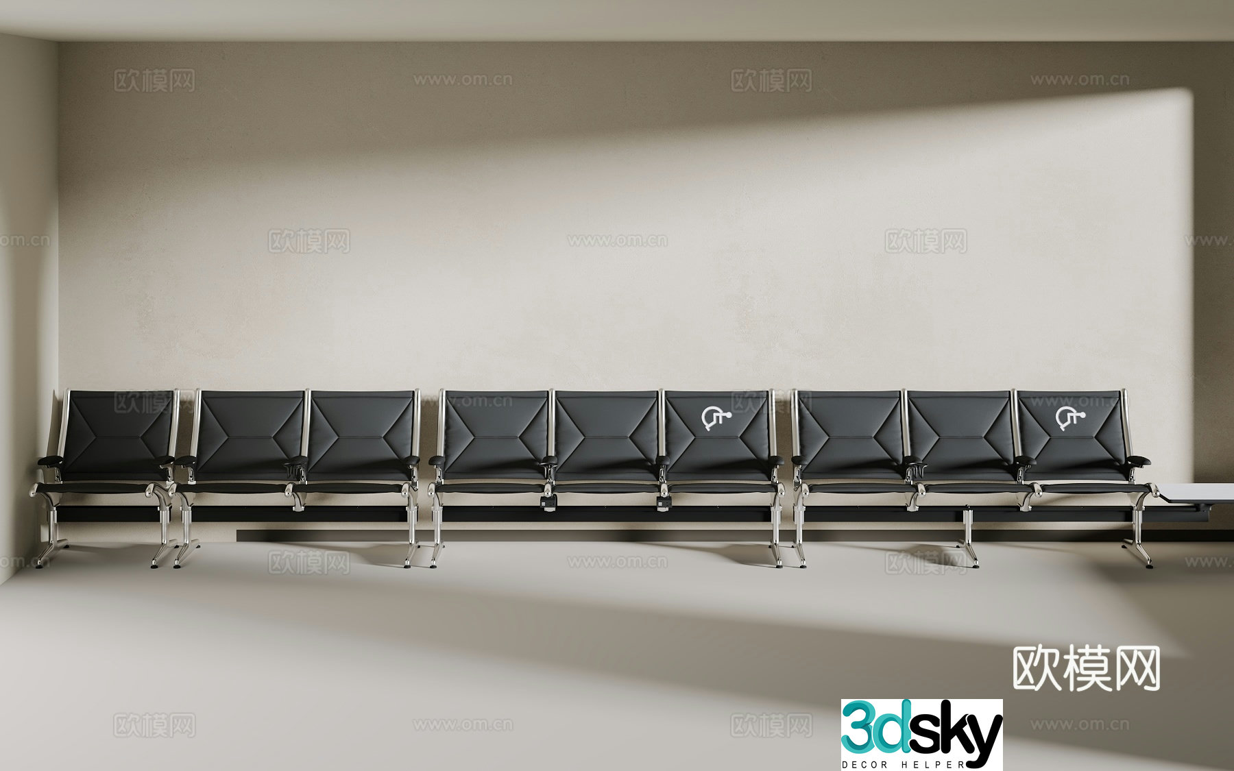 Hospital seat 3d model