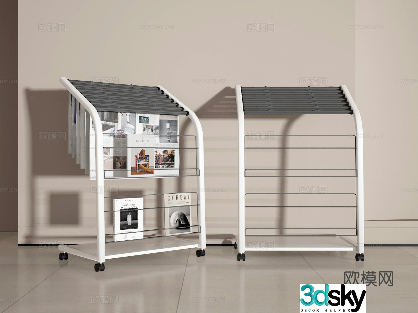 Newspaper stand 3d model