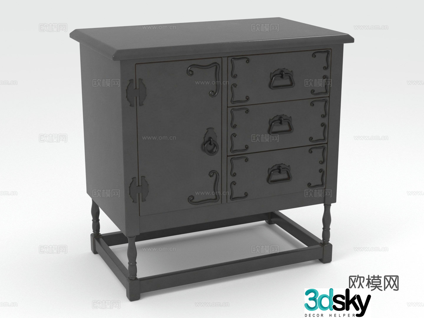 Chest of drawers chest of drawers storage cabinets wooden cabinets cabinets 3D model