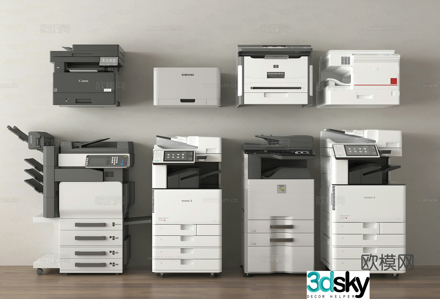 Printer Scanner Color Magnetic Copier 3D Model