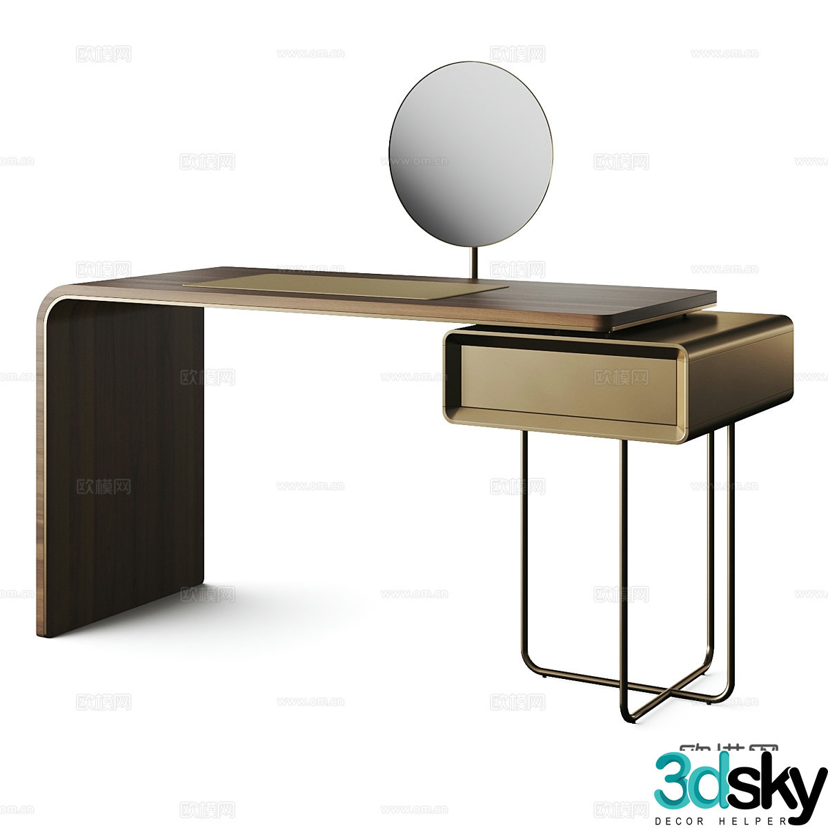 3d model of office desk