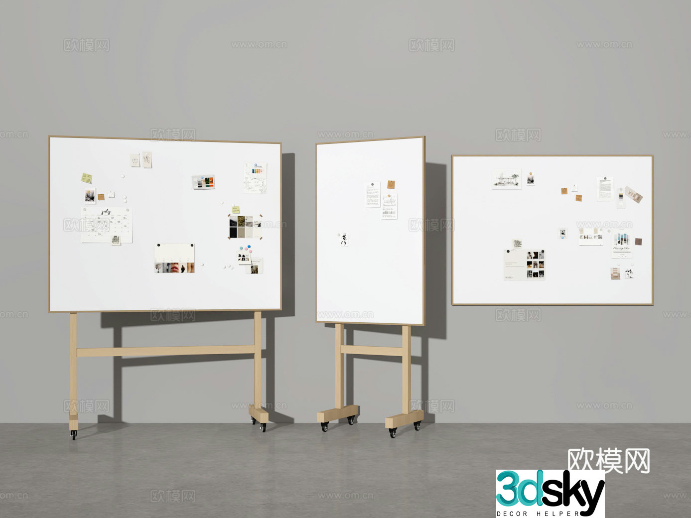 whiteboard 3d model