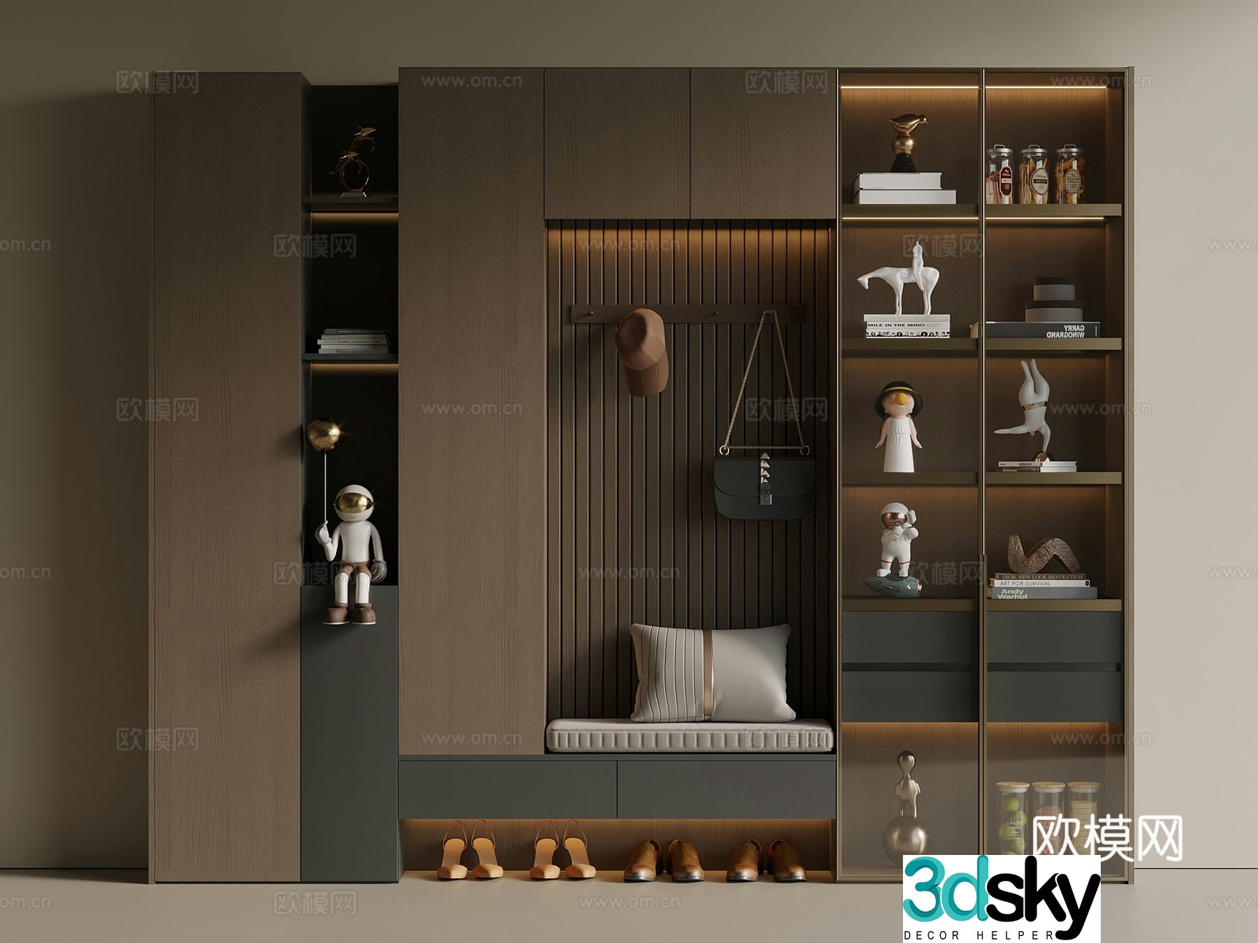 Italian style medieval shoe cabinet hanging shoe cabinet porch shoe cabinet partition shoe cabinet door shoe cabinet 3D model