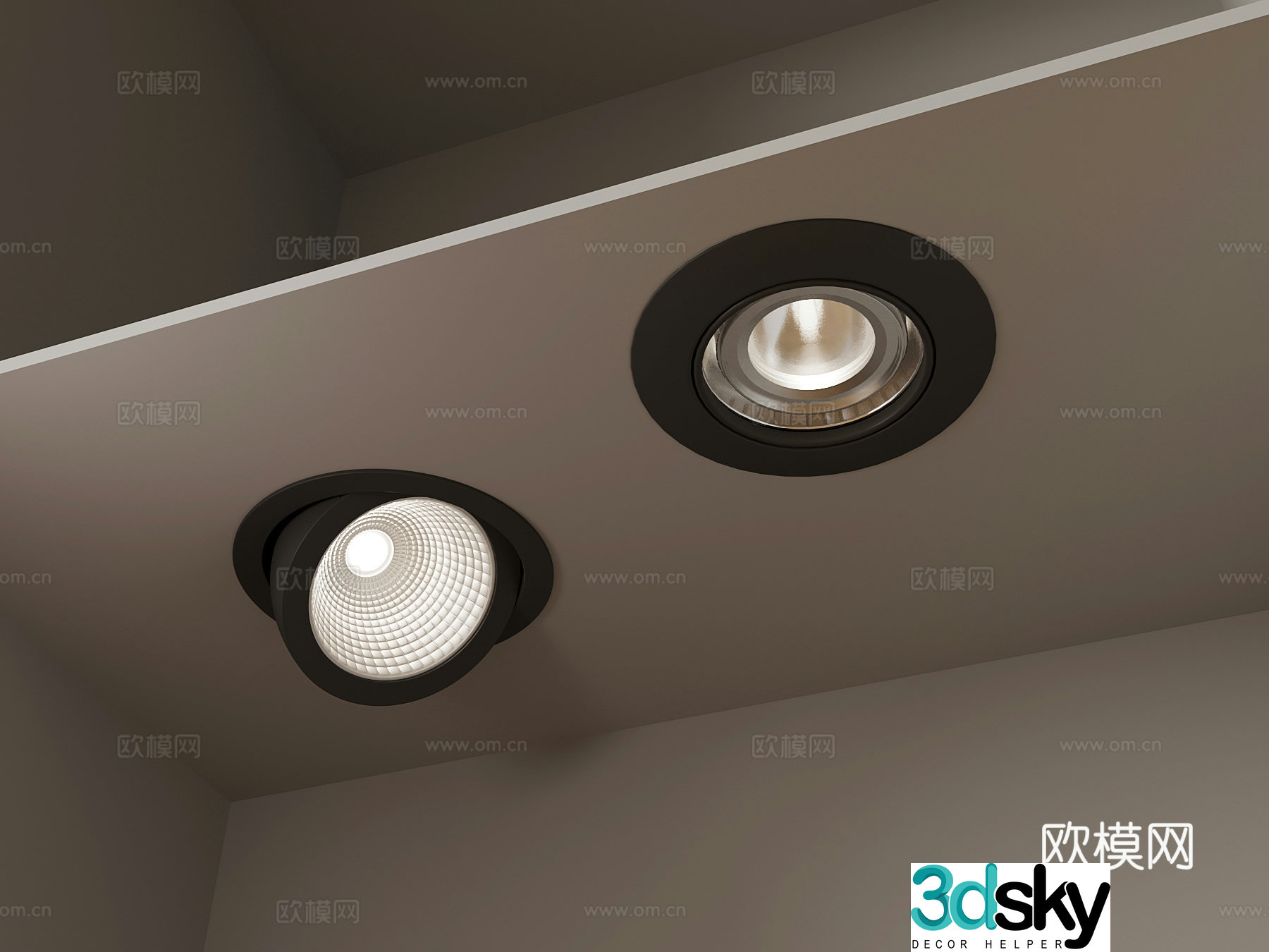 Downlight Modern downlight Spotlight 3d model