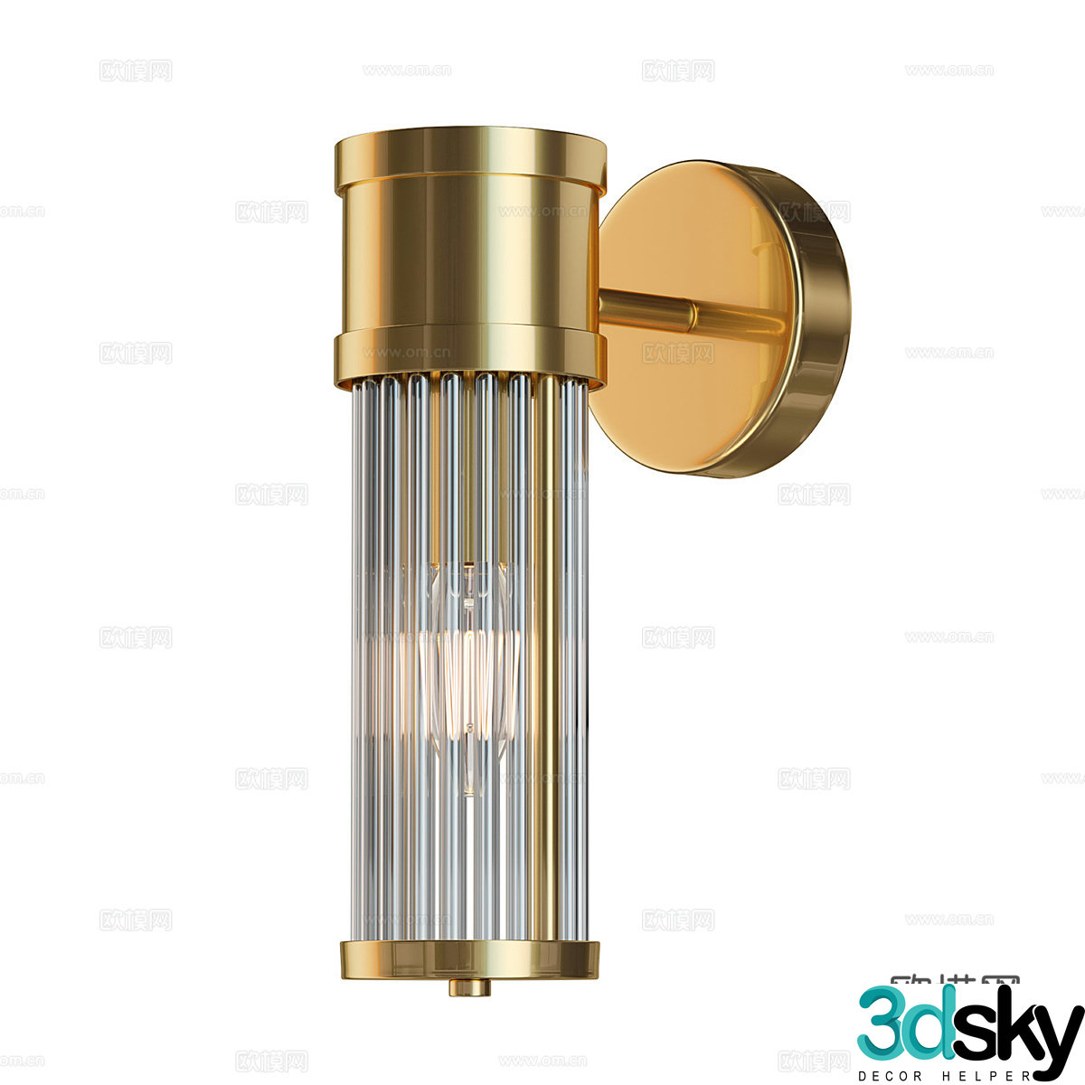 Modern simple wall lamp wall lamp simple wall lamp decorative wall lamp living room wall lamp glass wall lamp 3d model