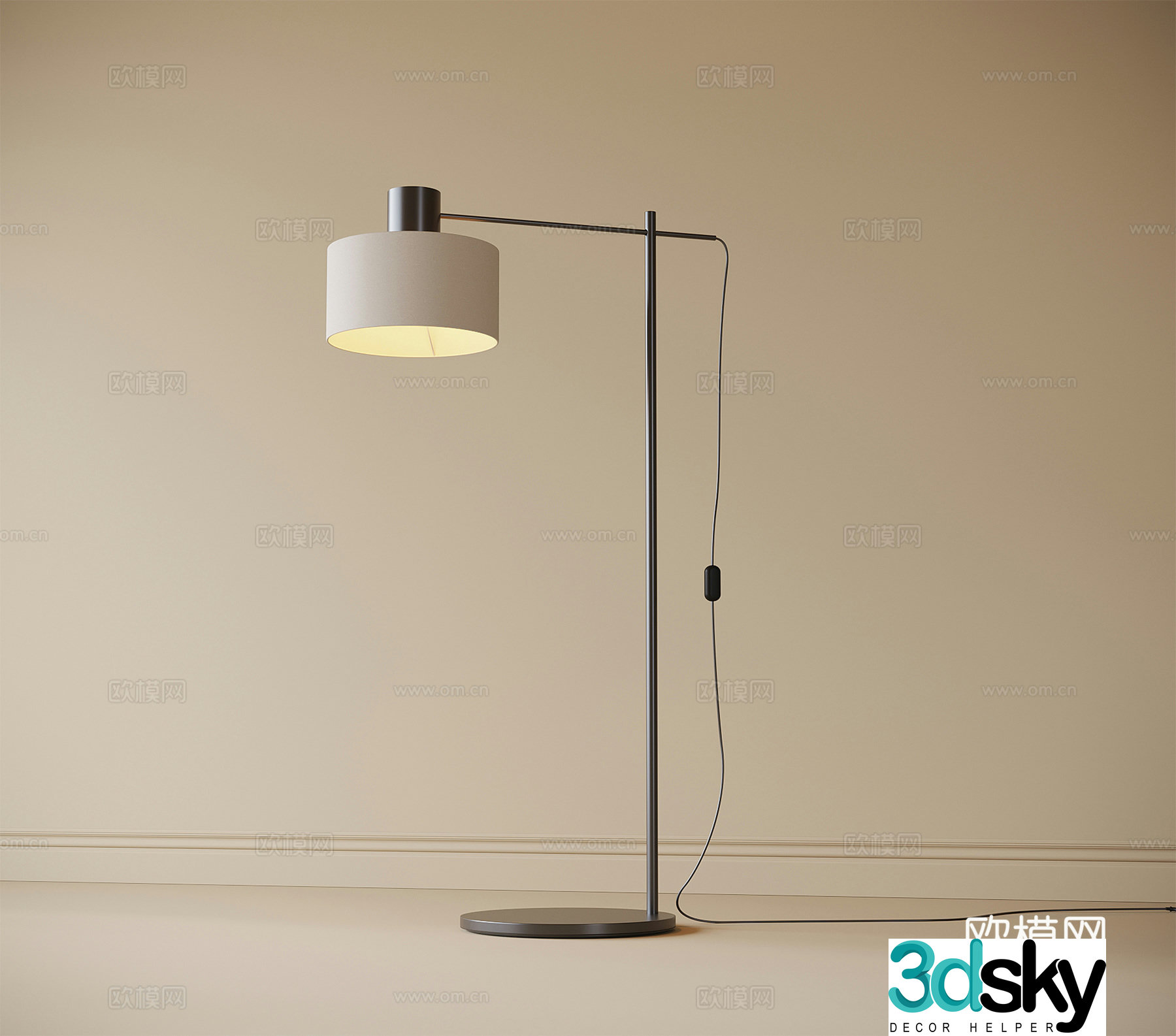 Modern floor lamp 3d model