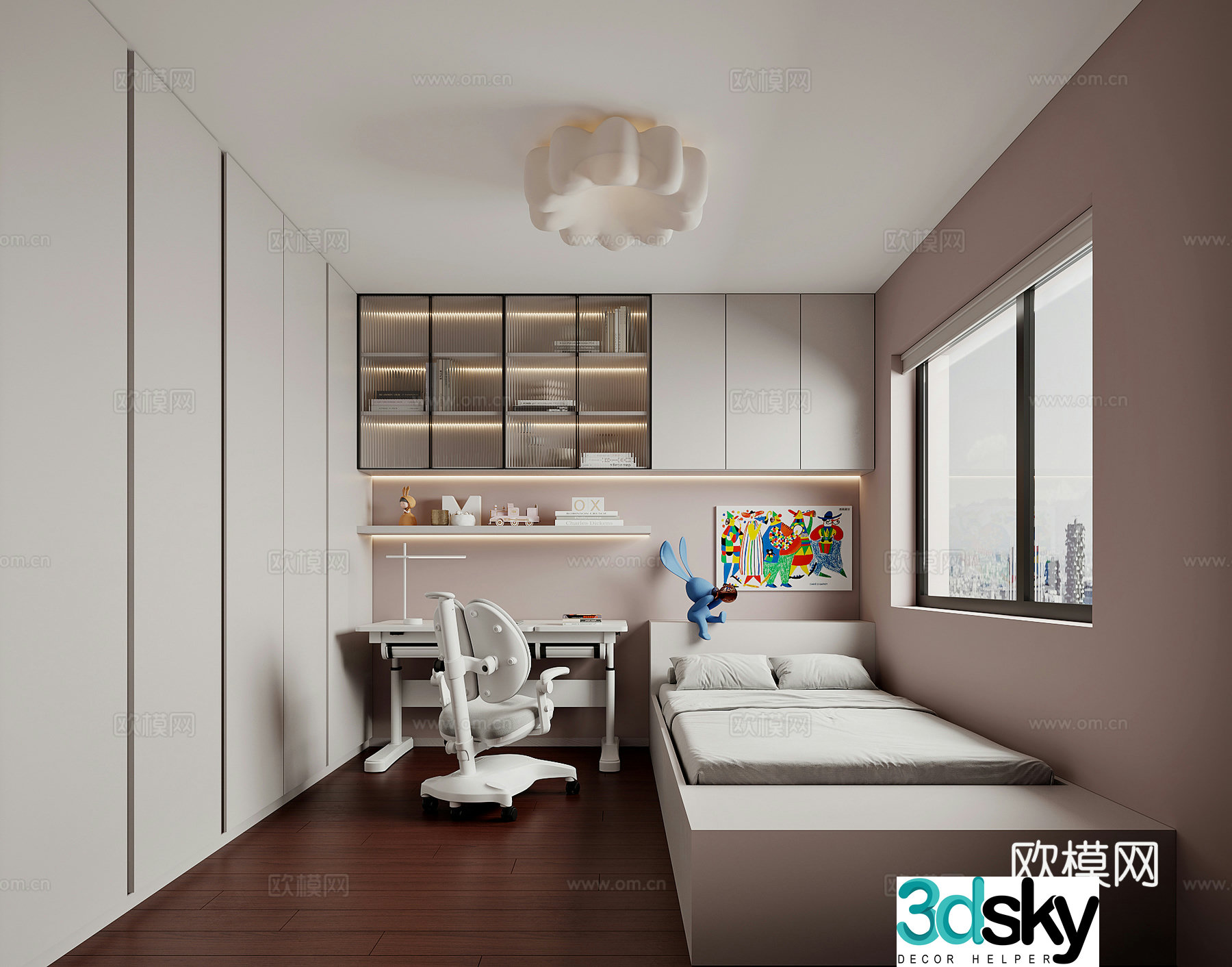 Modern children’s room 3d model