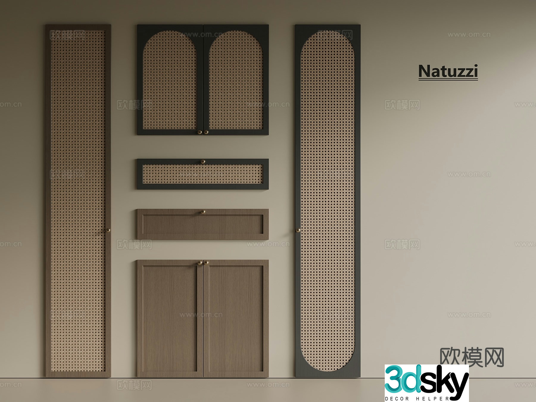 Middle Ages Wasabi Cabinet Door Door Panel Wardrobe Door Shoe Door Wine Door Cabinet Door Cabinet Door 3D Model