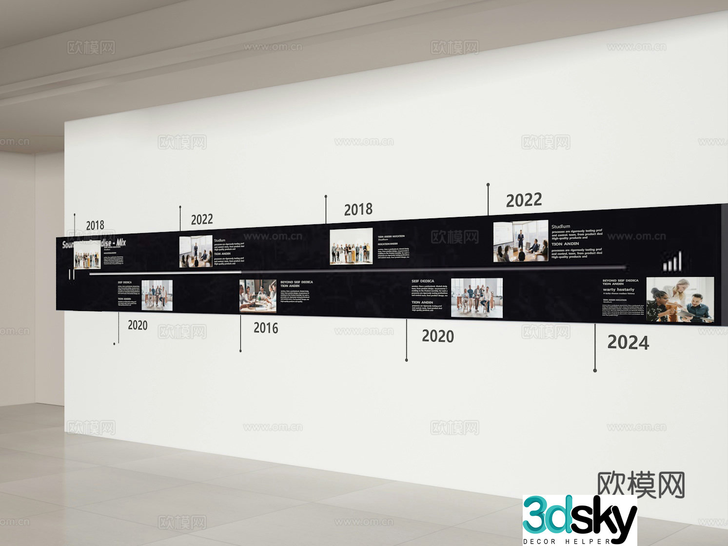Cultural wall 3d model
