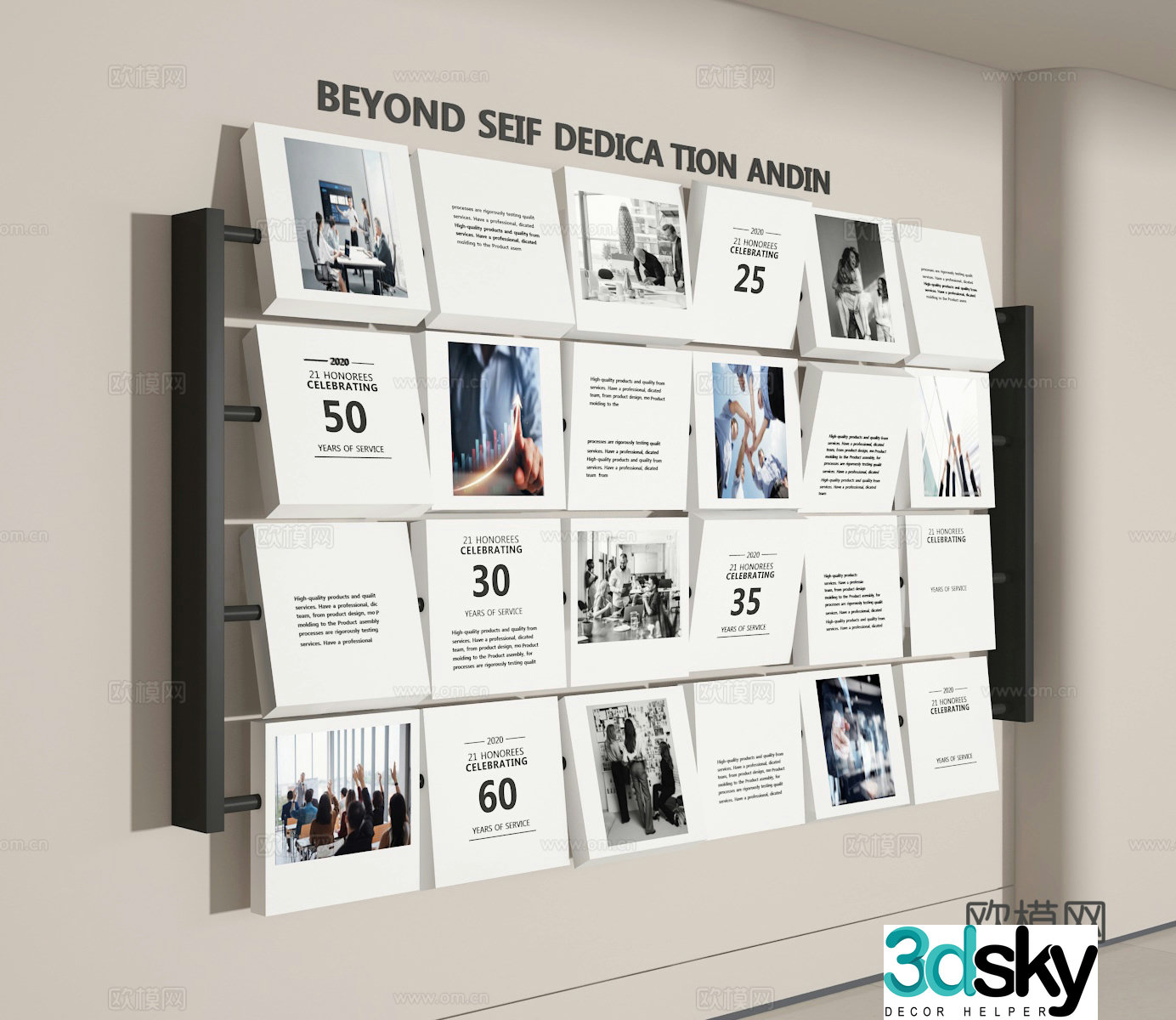 Cultural wall 3d model
