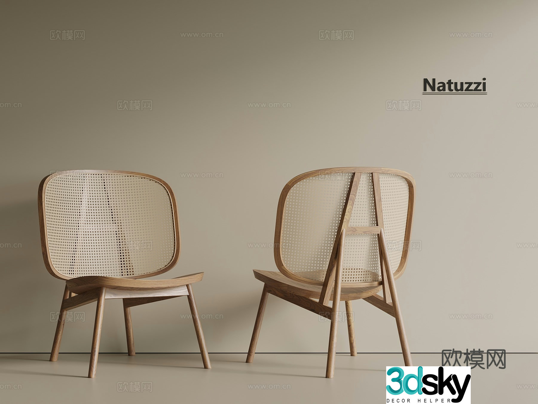 Wasabi Middle Ages Leisure Chair Book Chair Wicker Chair Wooden Chair Sofa Chair 3D Model