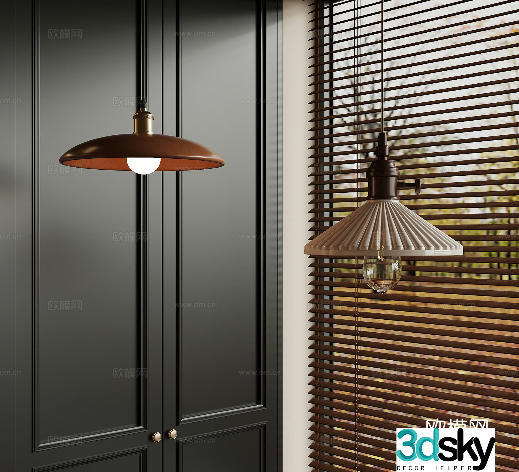 Middle-aged chandelier Small chandelier 3d model