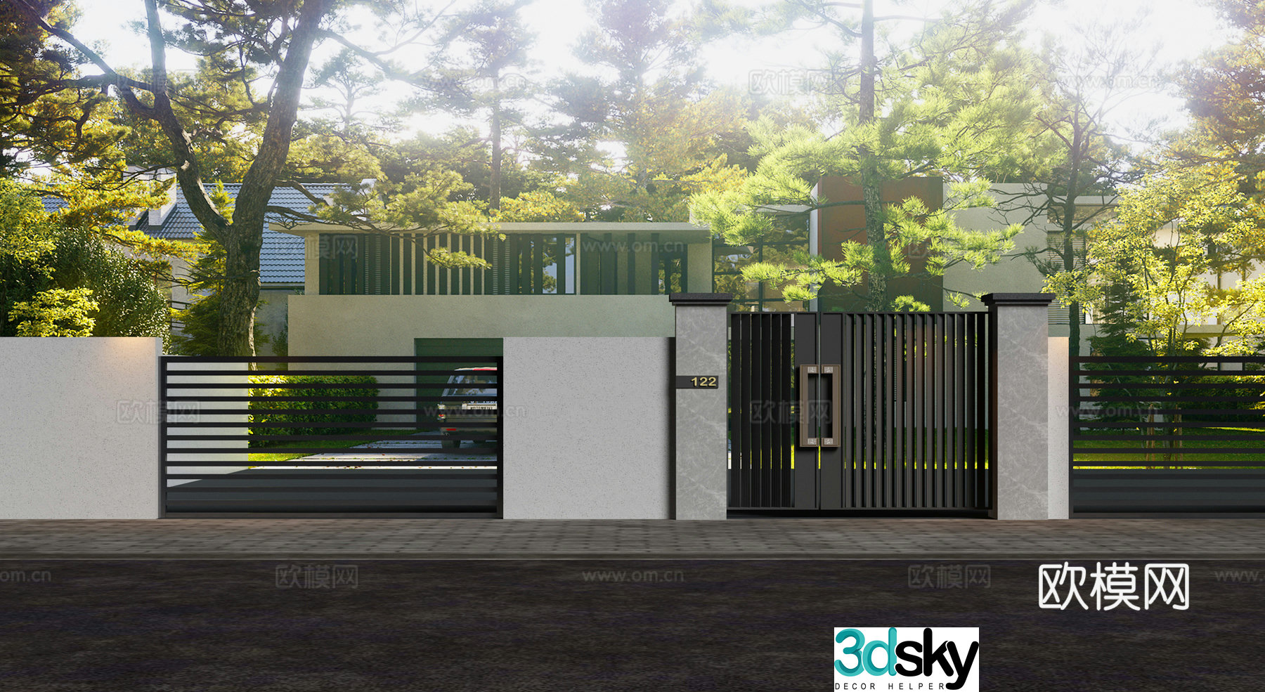 Garden Garden Fence 3d Model