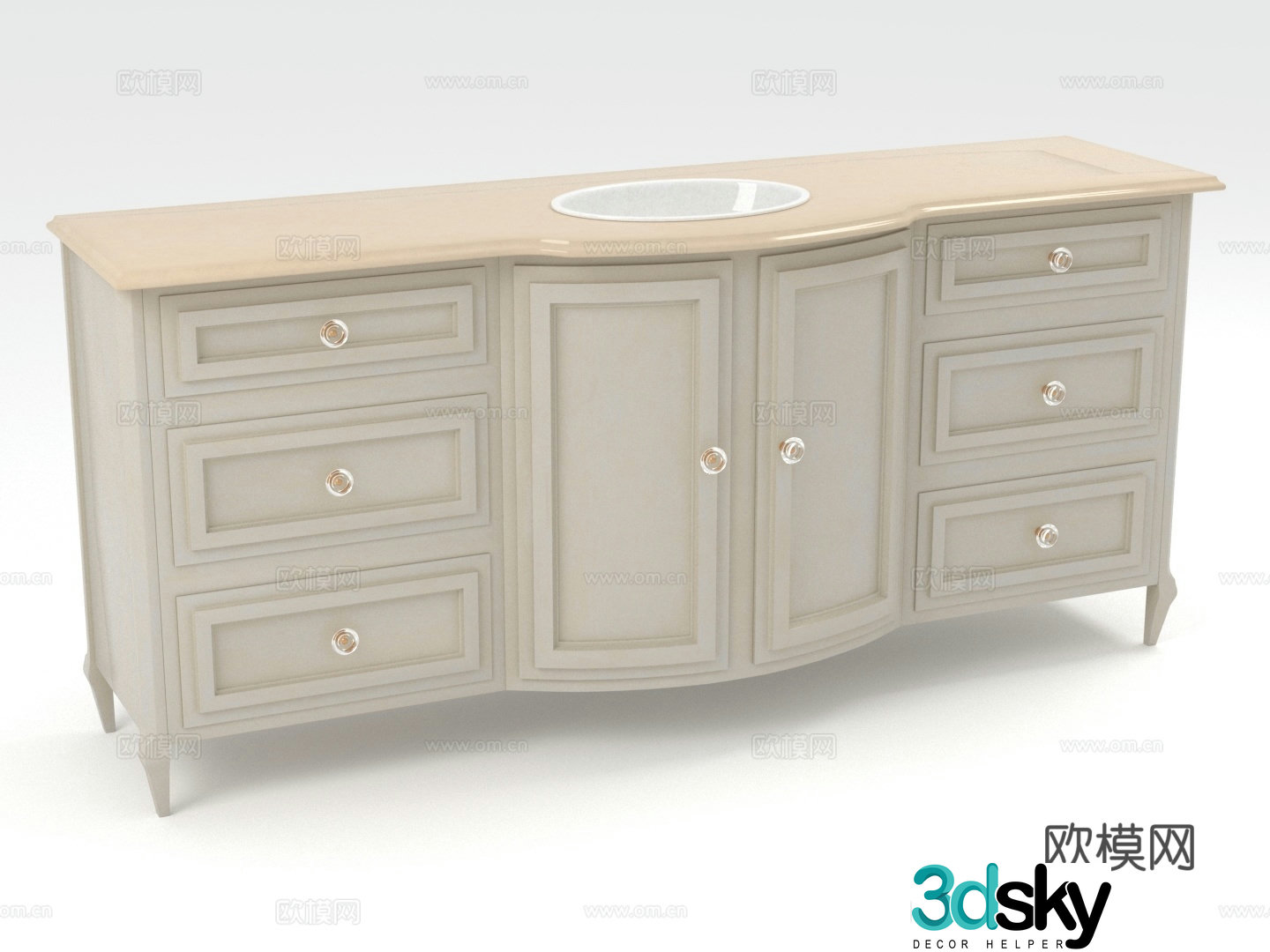 Wooden cabinet cabinet chest of drawers chest of drawers storage cabinet cabinet 3d model