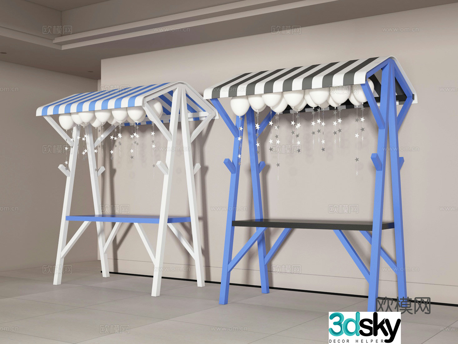 Stall 3d model