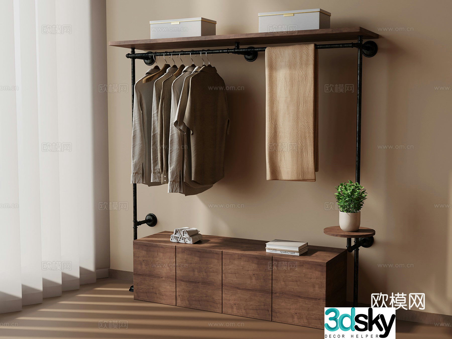Cialis windbreaker hanger Clothing 3D model