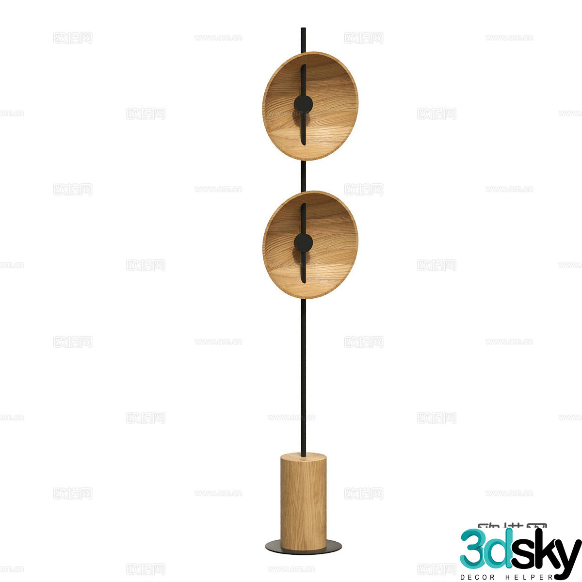 Nordic simple floor lamp Floor lamp Simple floor lamp Study floor lamp Lamp 3D model