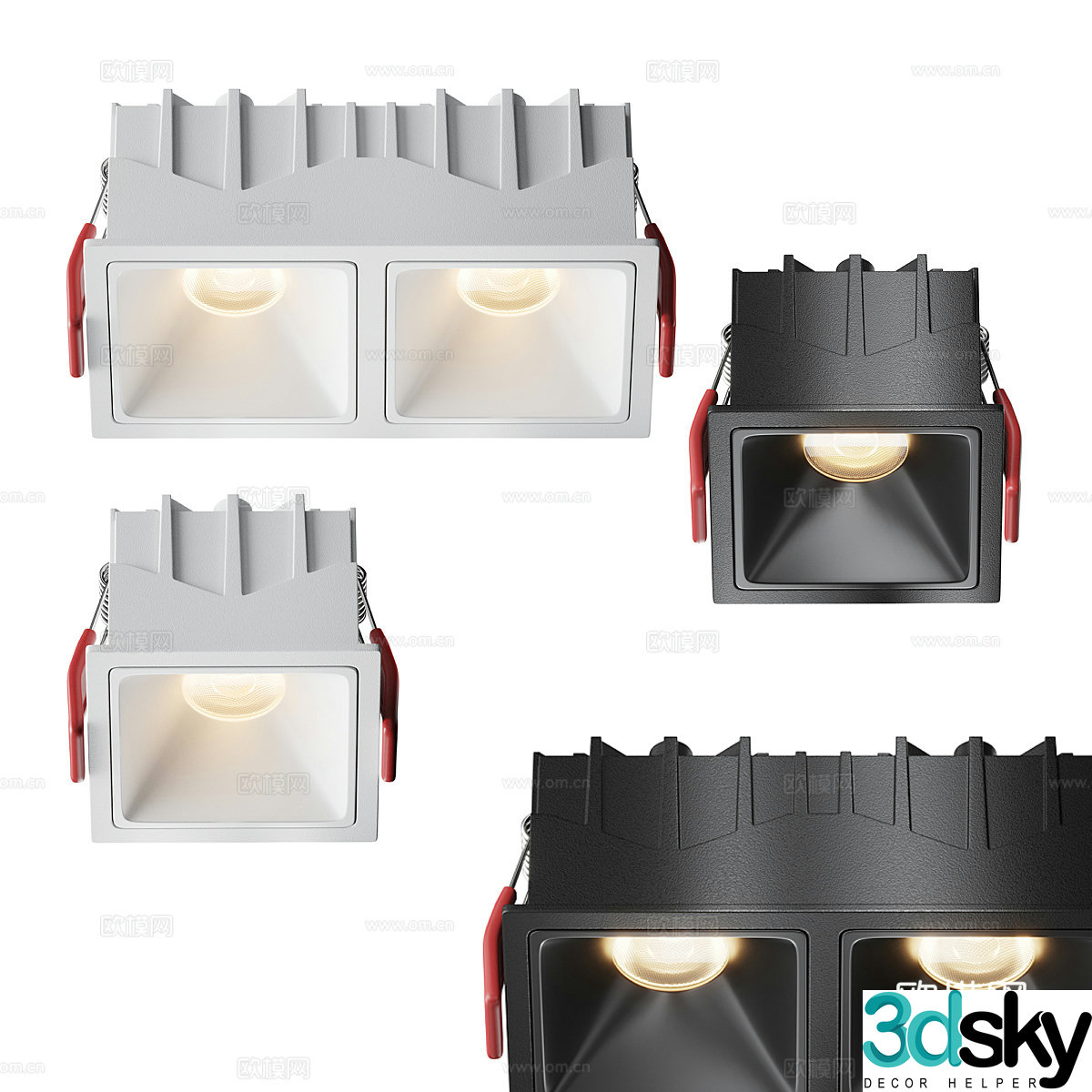 Modern simple downlight spotlight exhibition downlight exhibition spotlight 3d model
