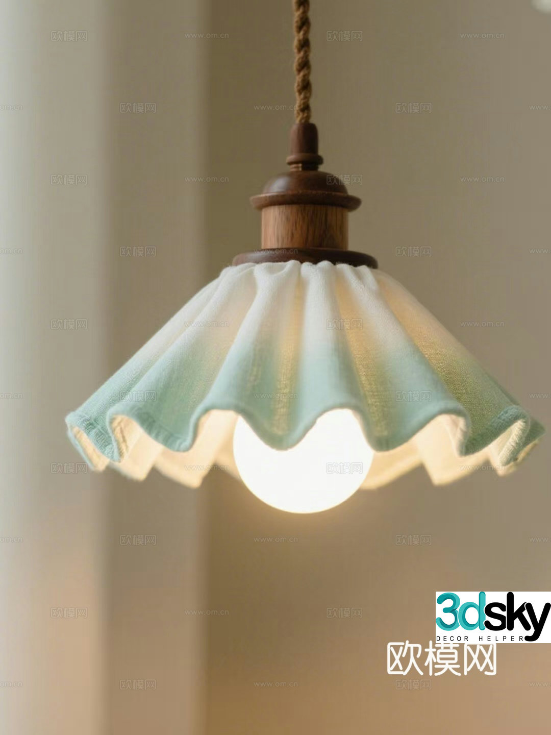 Medium-old small chandeliers bedside chandeliers bar chandeliers 3D model