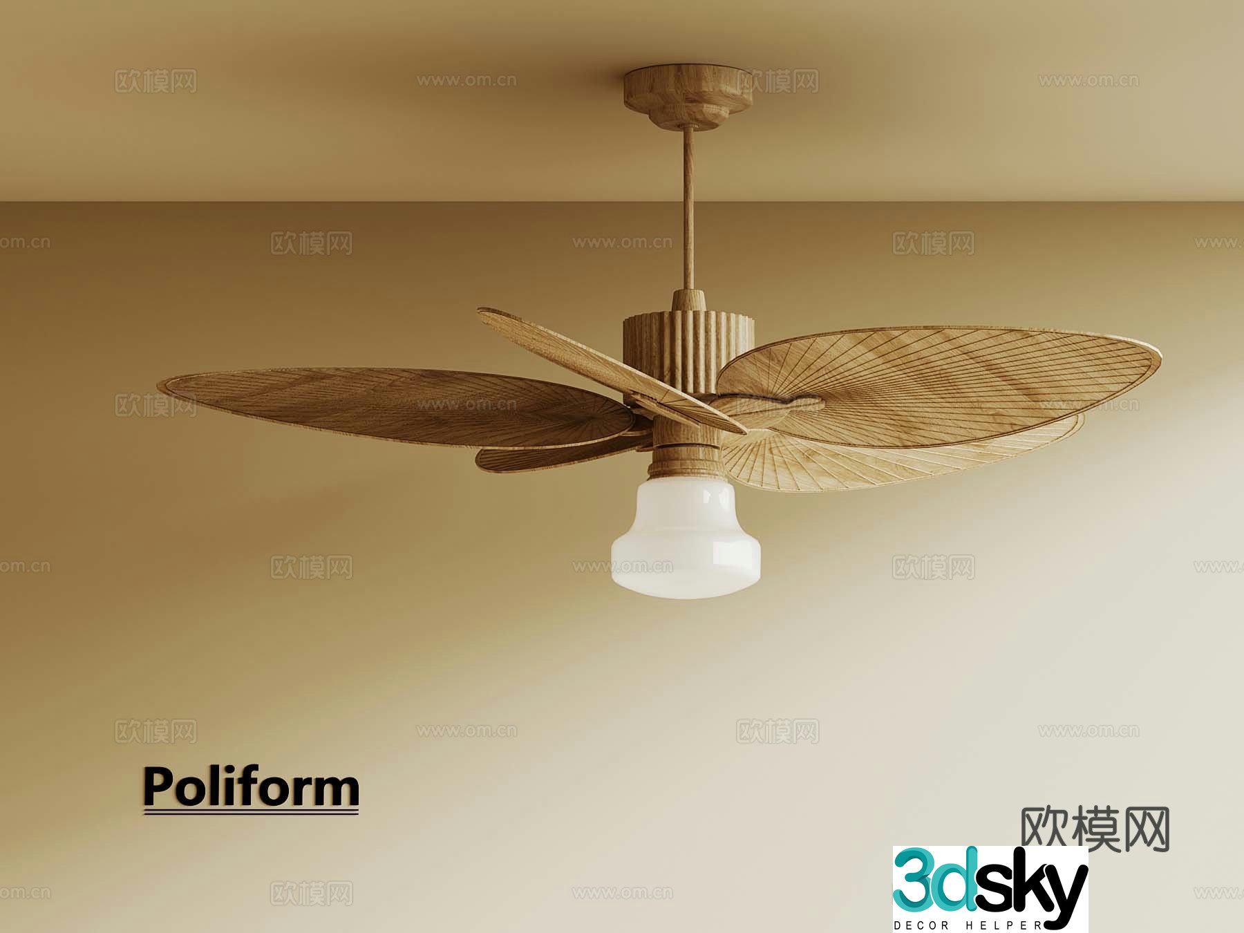 Wasabi Fan Light 3D Model