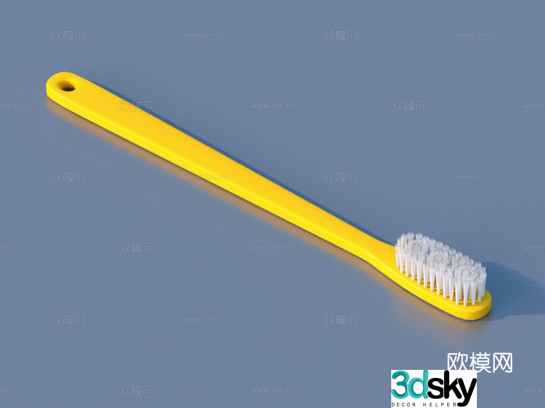 Toothbrush Cleaning Supplies 3D Model