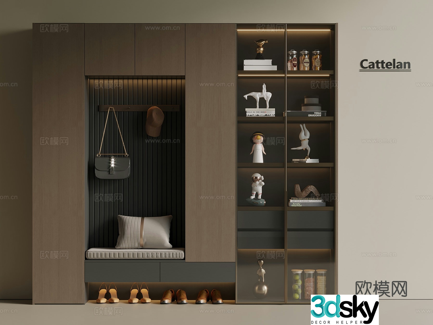 Italian style medieval shoe cabinet hanging shoe cabinet porch shoe cabinet partition shoe cabinet door shoe cabinet 3D model