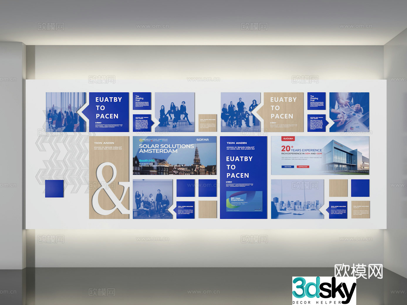 Cultural wall 3d model
