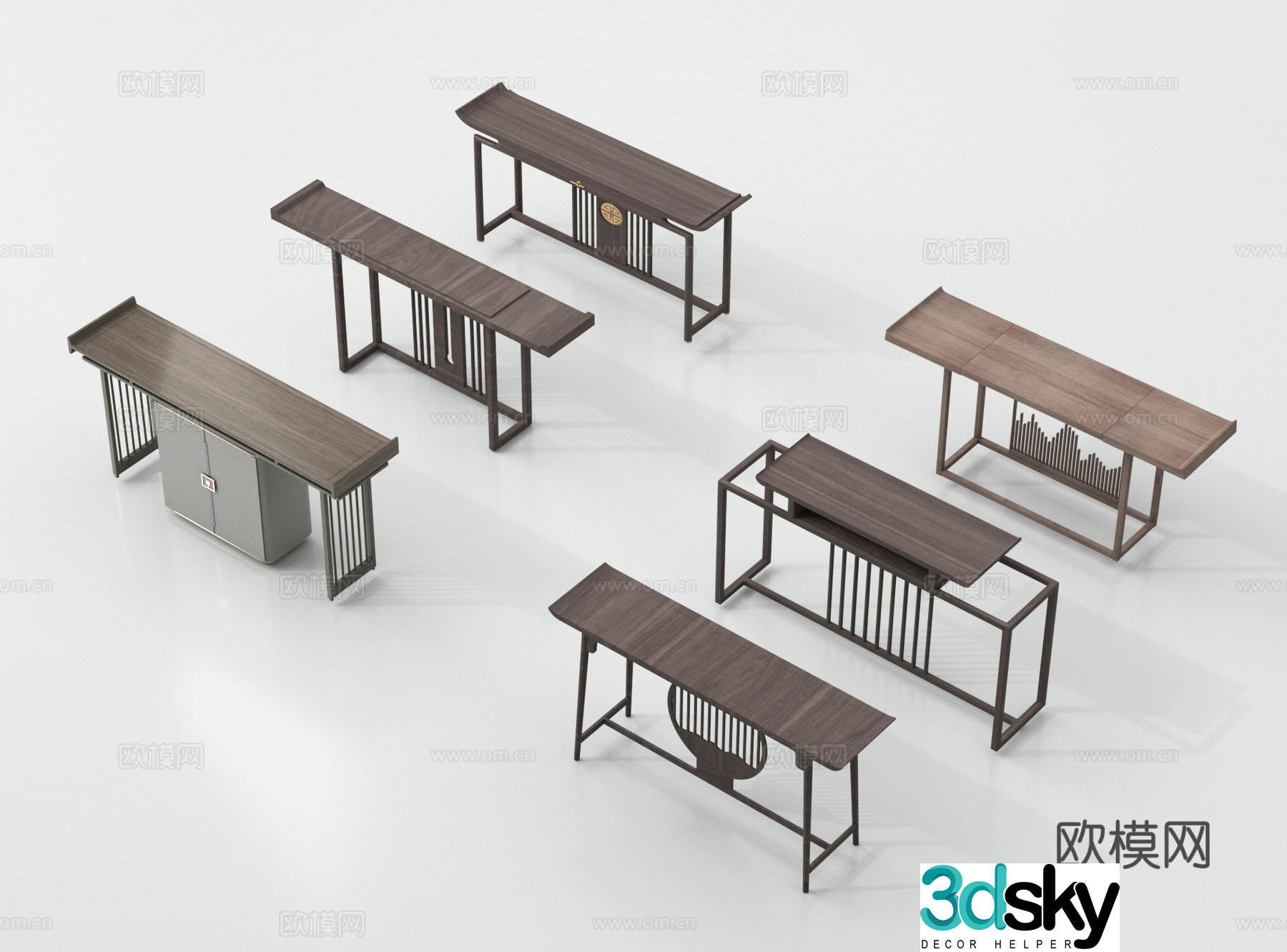 End view platform End view 3D model