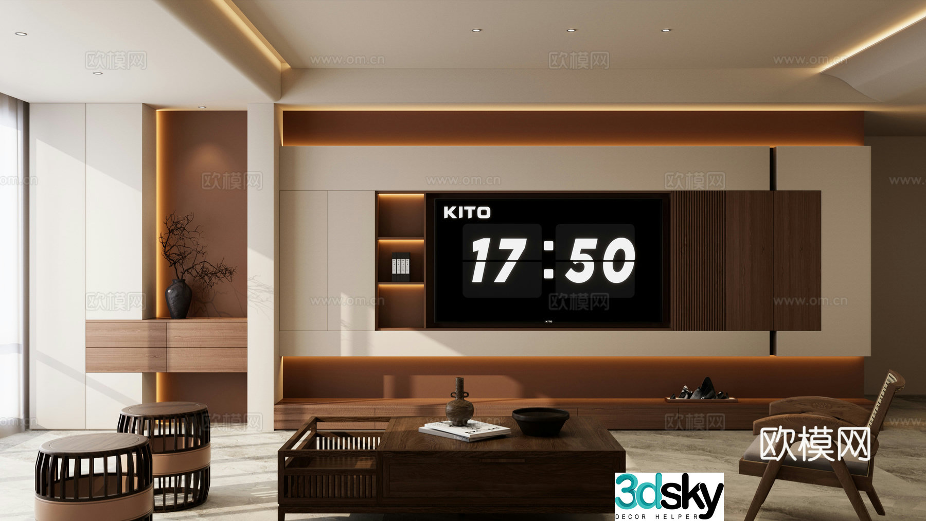 Song style medieval style embedded TV TV cabinet atmosphere waiting curved ceiling TV wall 3d model