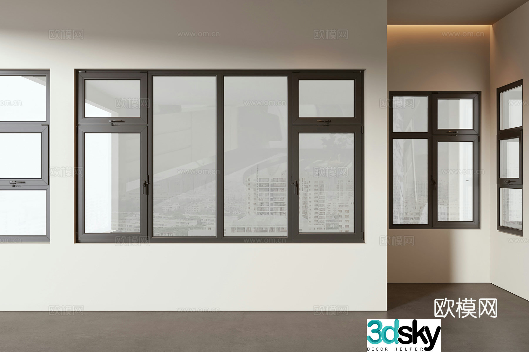 Modern window 3d model