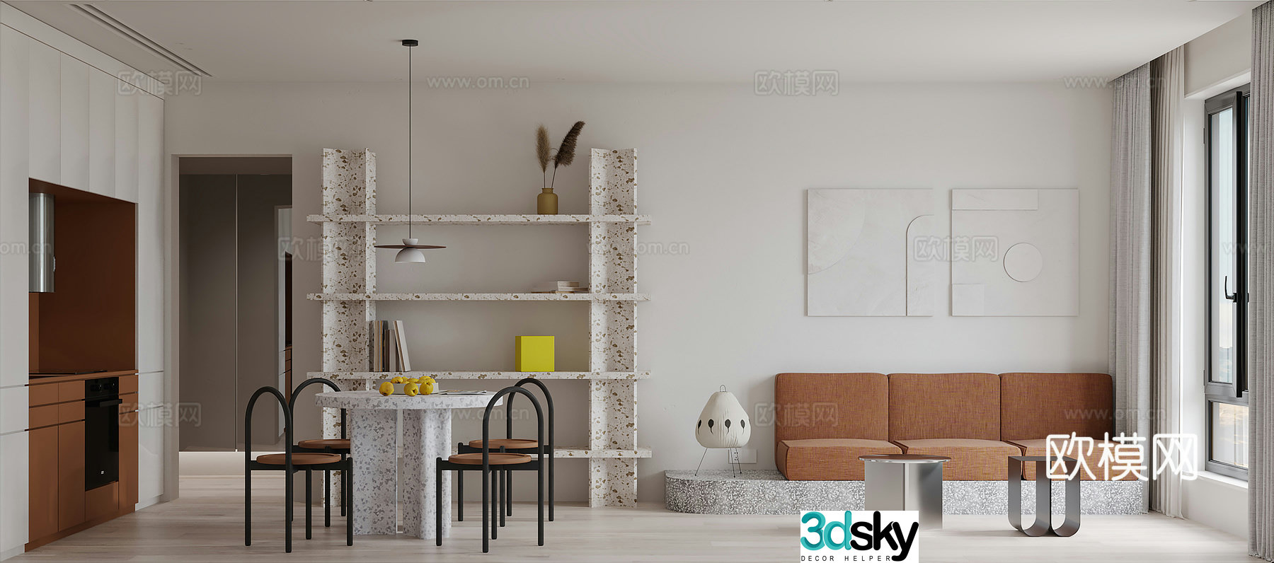 Nordic apartment 3d model