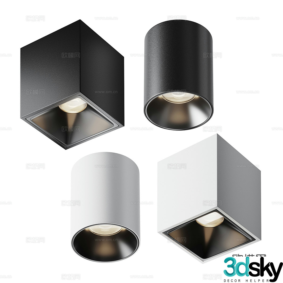 Modern simple downlight spotlight simple spotlight exhibition downlight 3d model