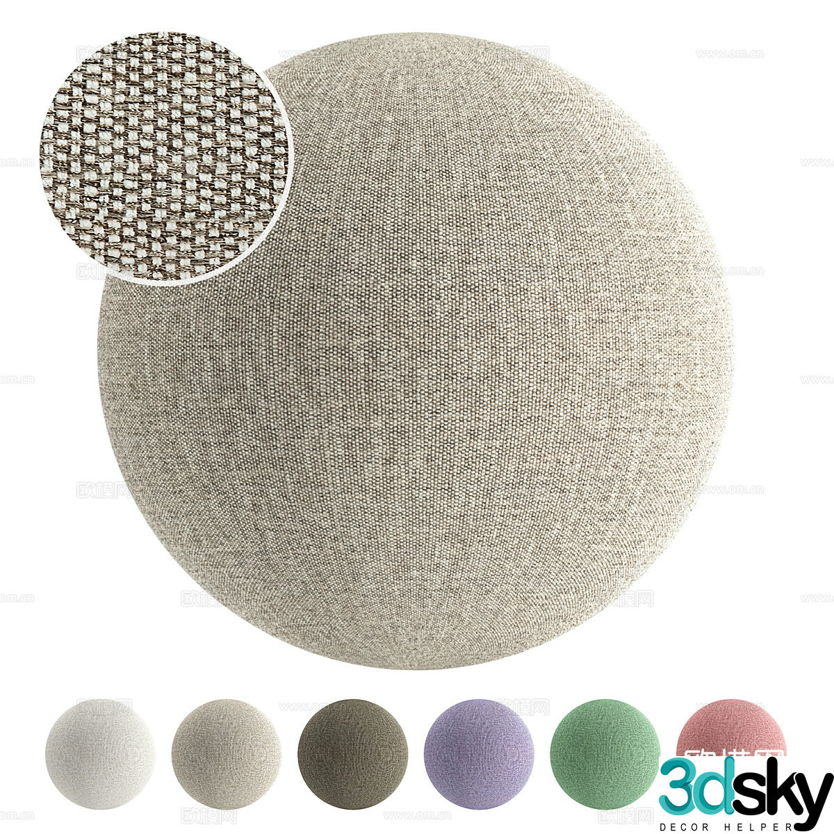 Fabric Textile Cotton and Line 3D Model