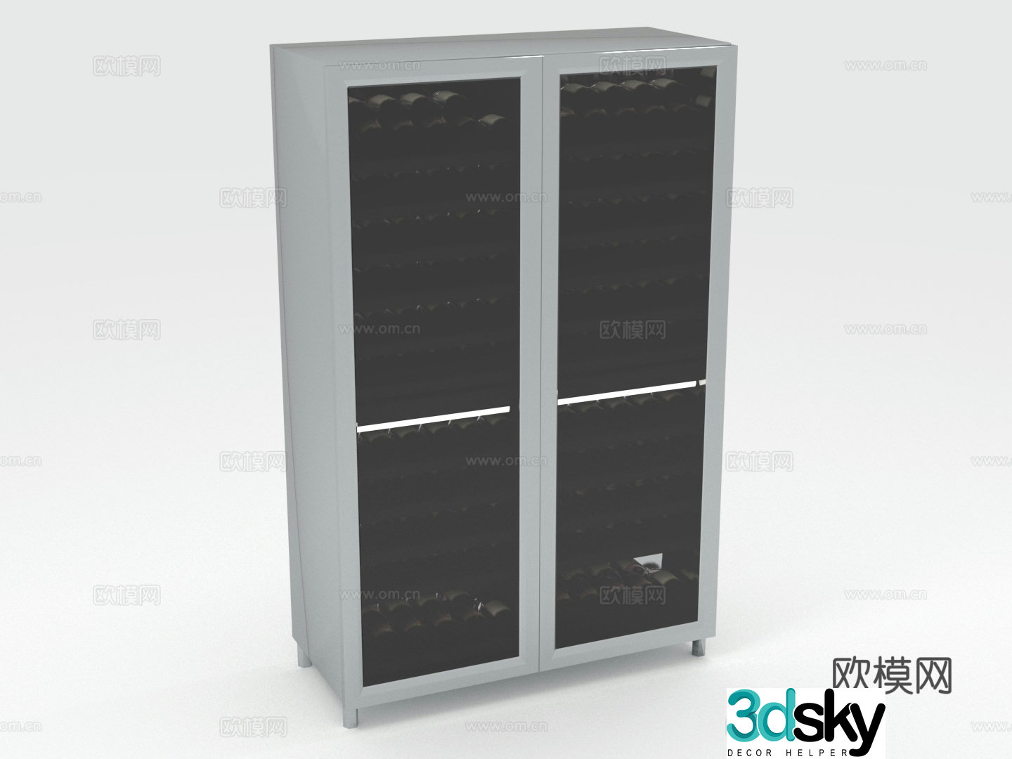 Wine cabinet display cabinet vertical cabinet storage cabinet cabinet 3d model