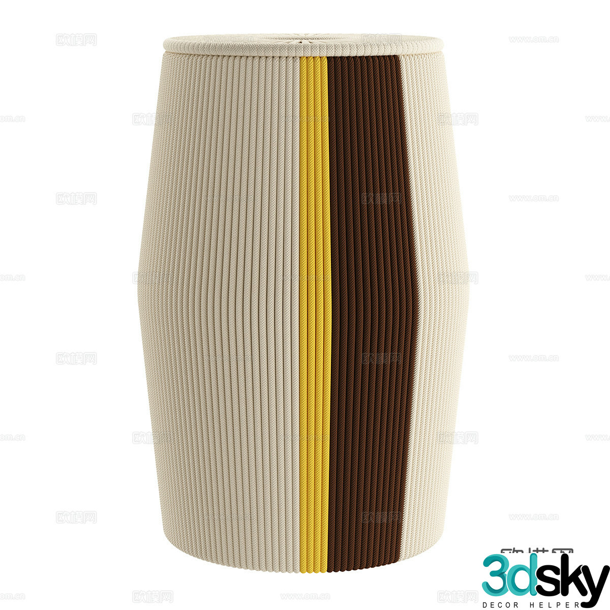 Nordic simple stool stool simple low stool decorative low stool 3d model