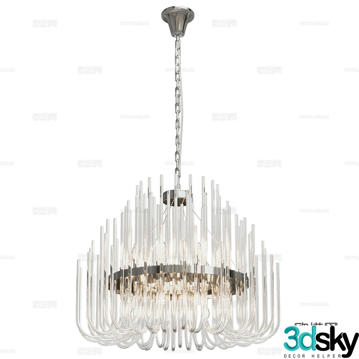 Modern simple chandeliers chandeliers simple chandeliers dining chandeliers living room chandeliers lamps 3D model
