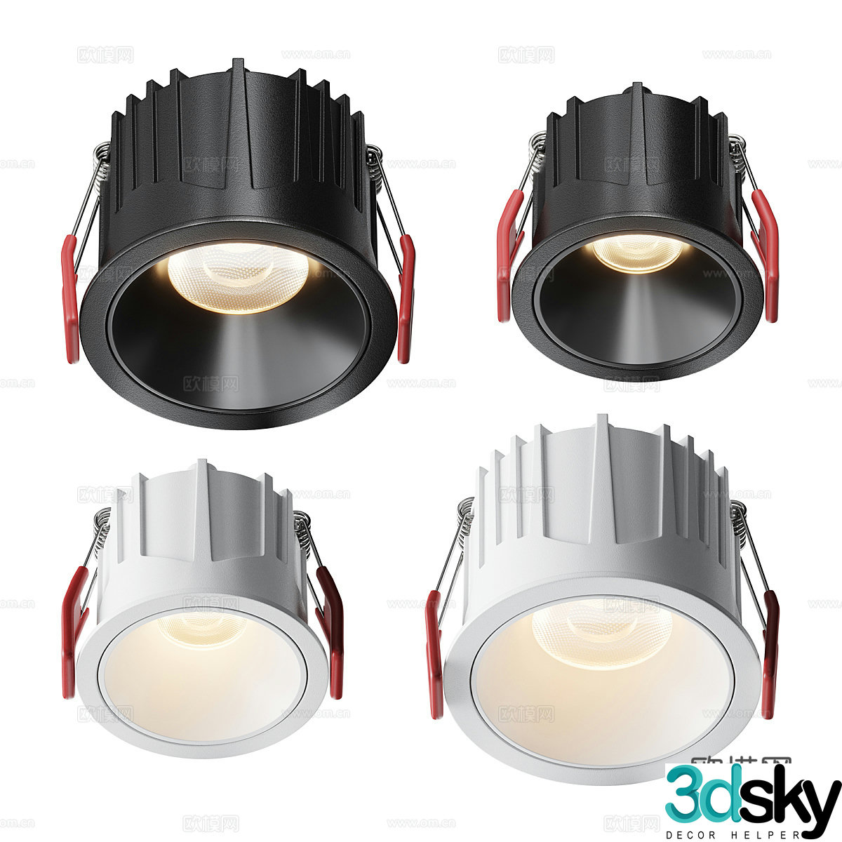 Modern simple downlight spotlight exhibition downlight exhibition spotlight lamp 3d model