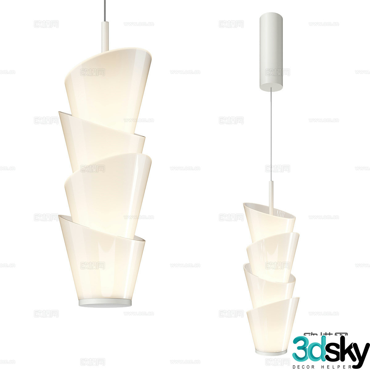 Modern simple chandelier chandelier simple chandelier living room chandelier dining chandelier lamp 3d model
