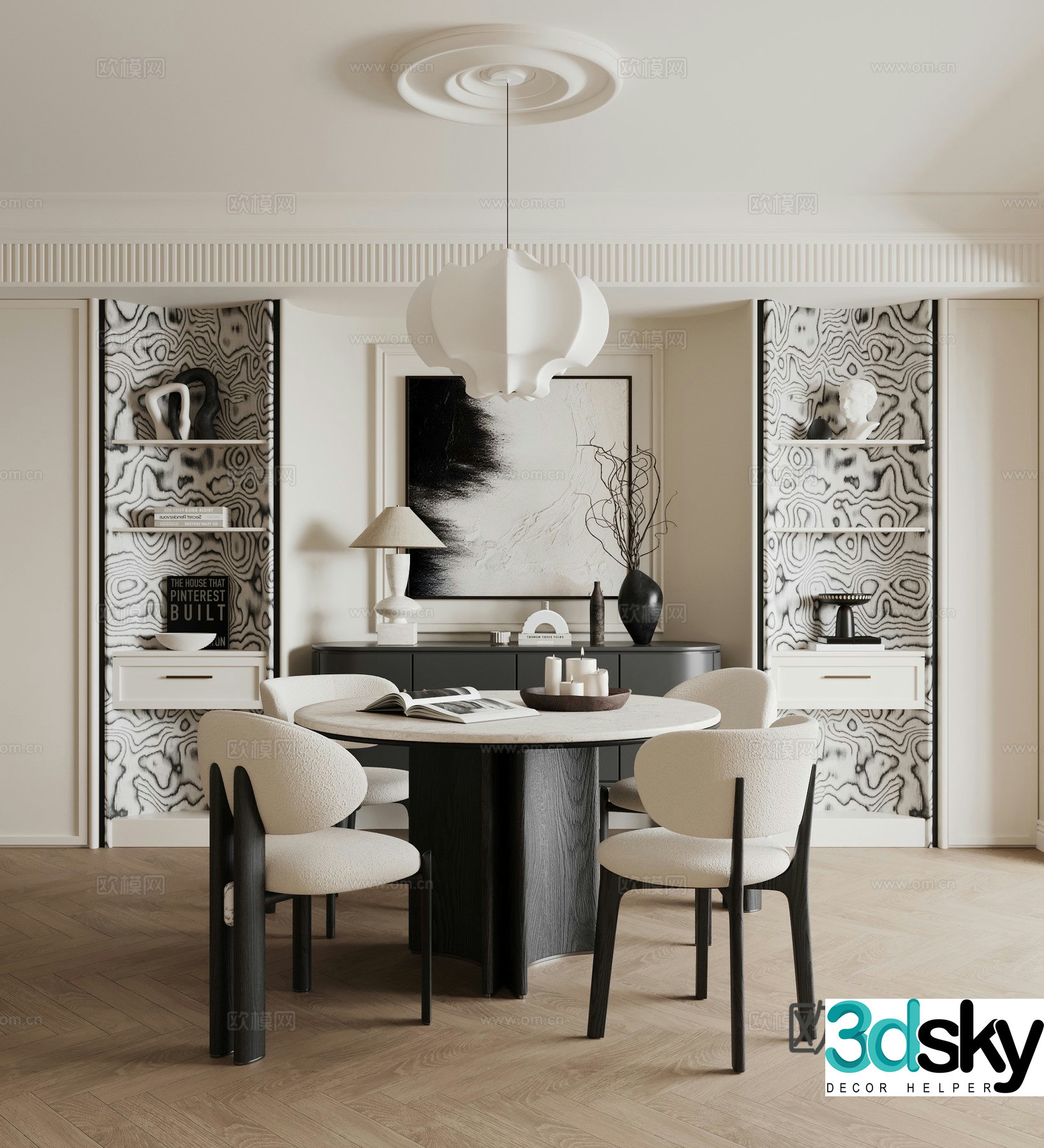 French medieval restaurant 3D model