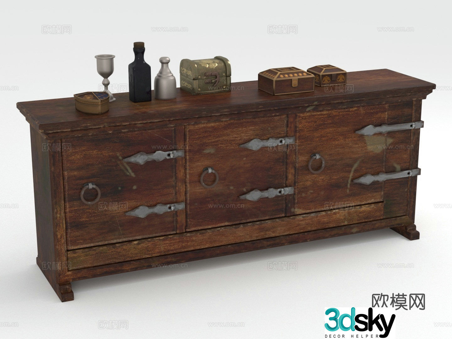 Wooden cabinet cabinet storage cabinet cabinet drawer cabinet cabinet 3d model