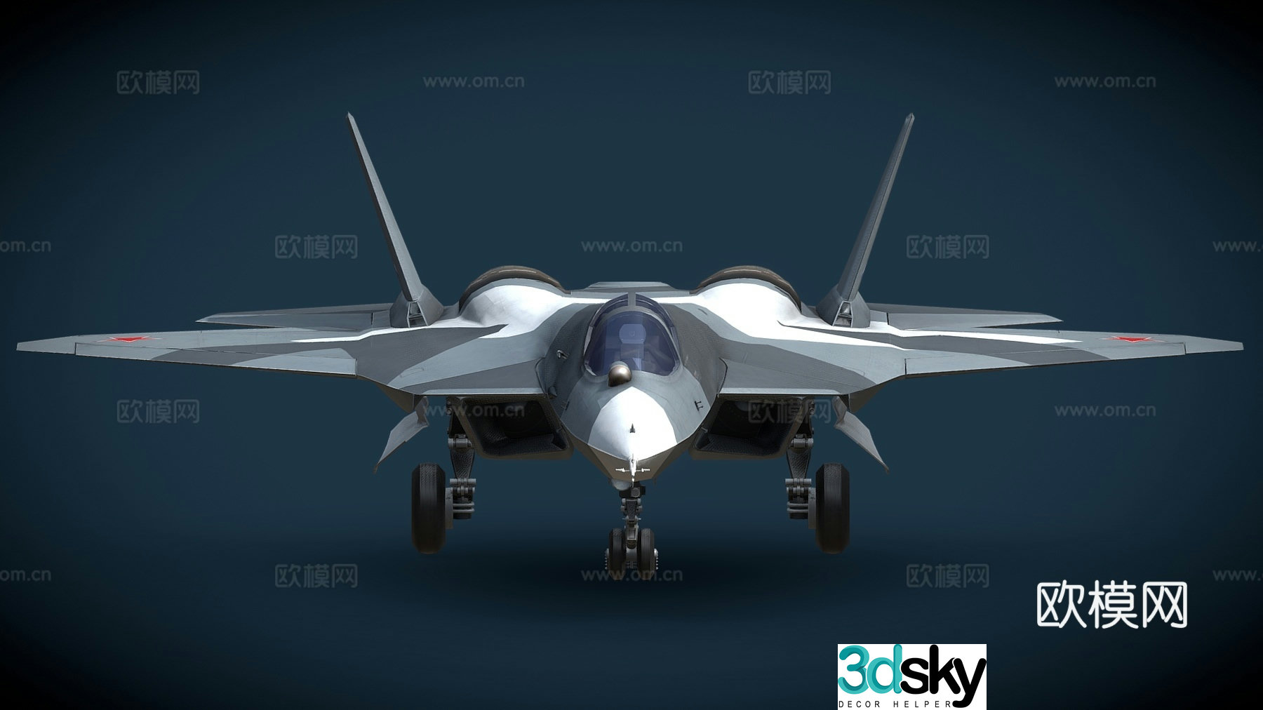 Soviet fighter jet shadow fighter fighter jet 3d model