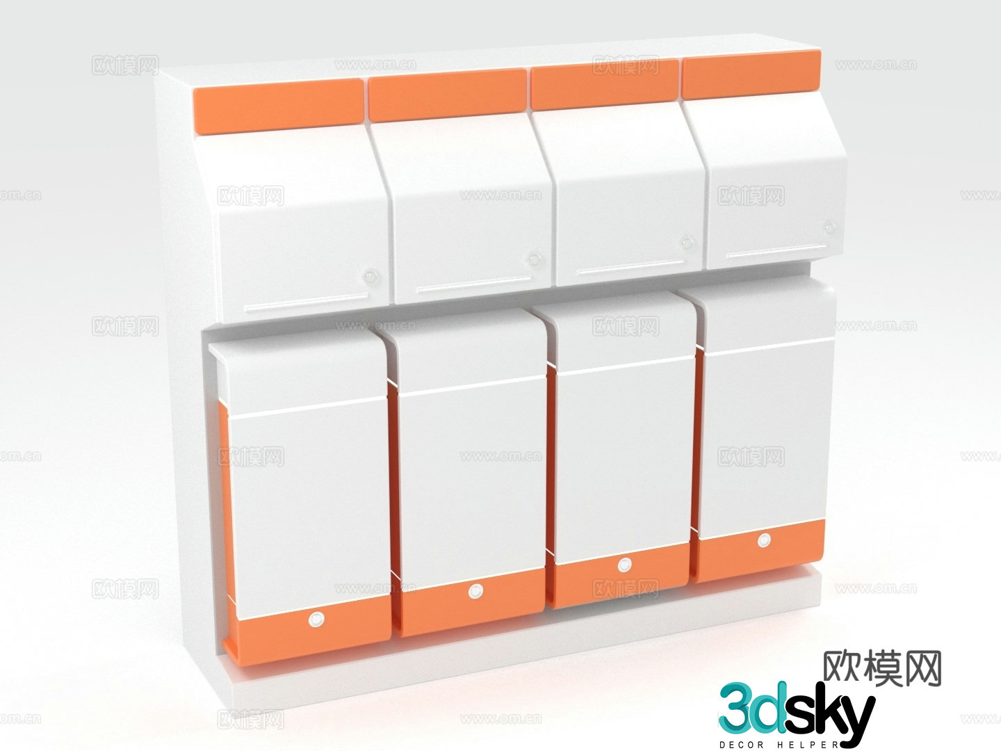 Storage cabinet Storage cabinet Mailbox cabinet Combination cabinet Cabinet 3D model